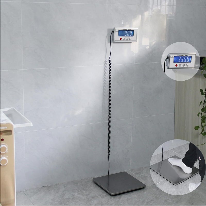 Acnhli Digital Shipping Scales 440 pounds, Stainless Steel Heavy Duty Postal Scale for Warehouses, Homes, Offices, and Courier Companies, Including Product Manuals and adapters - Image 5